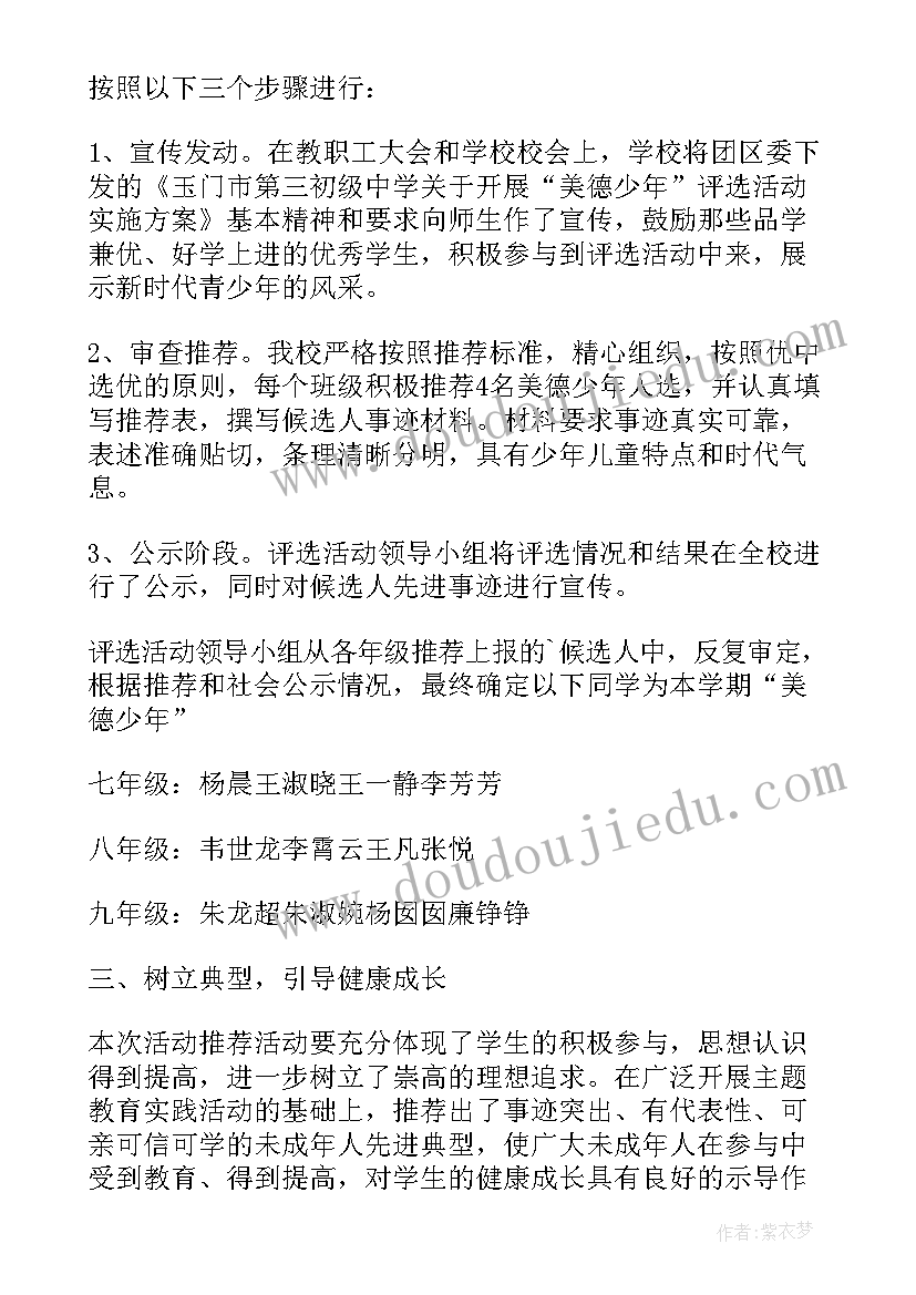 2023年争做文明好少年活动总结(汇总5篇)