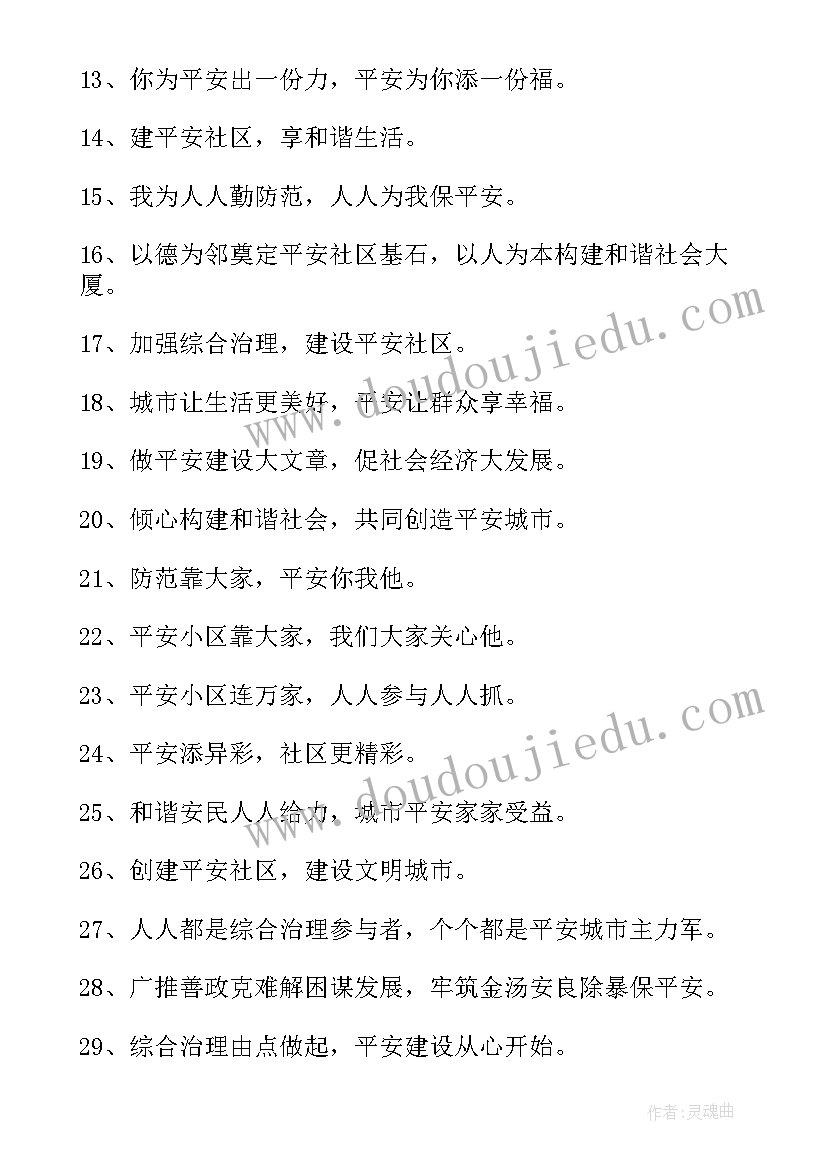 2023年社区文明宣传标语简笔画(大全5篇)