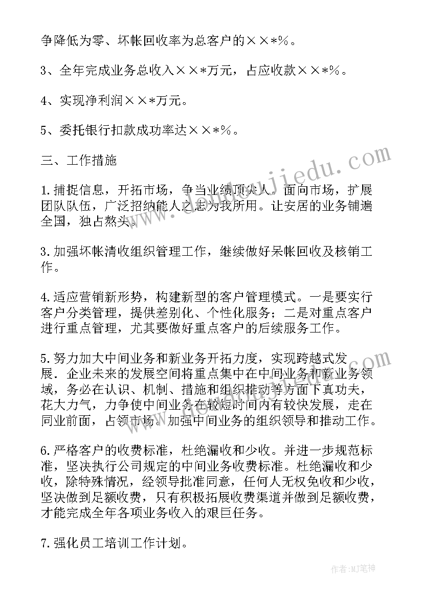 2023年房地产公司财务工作计划书(通用5篇)