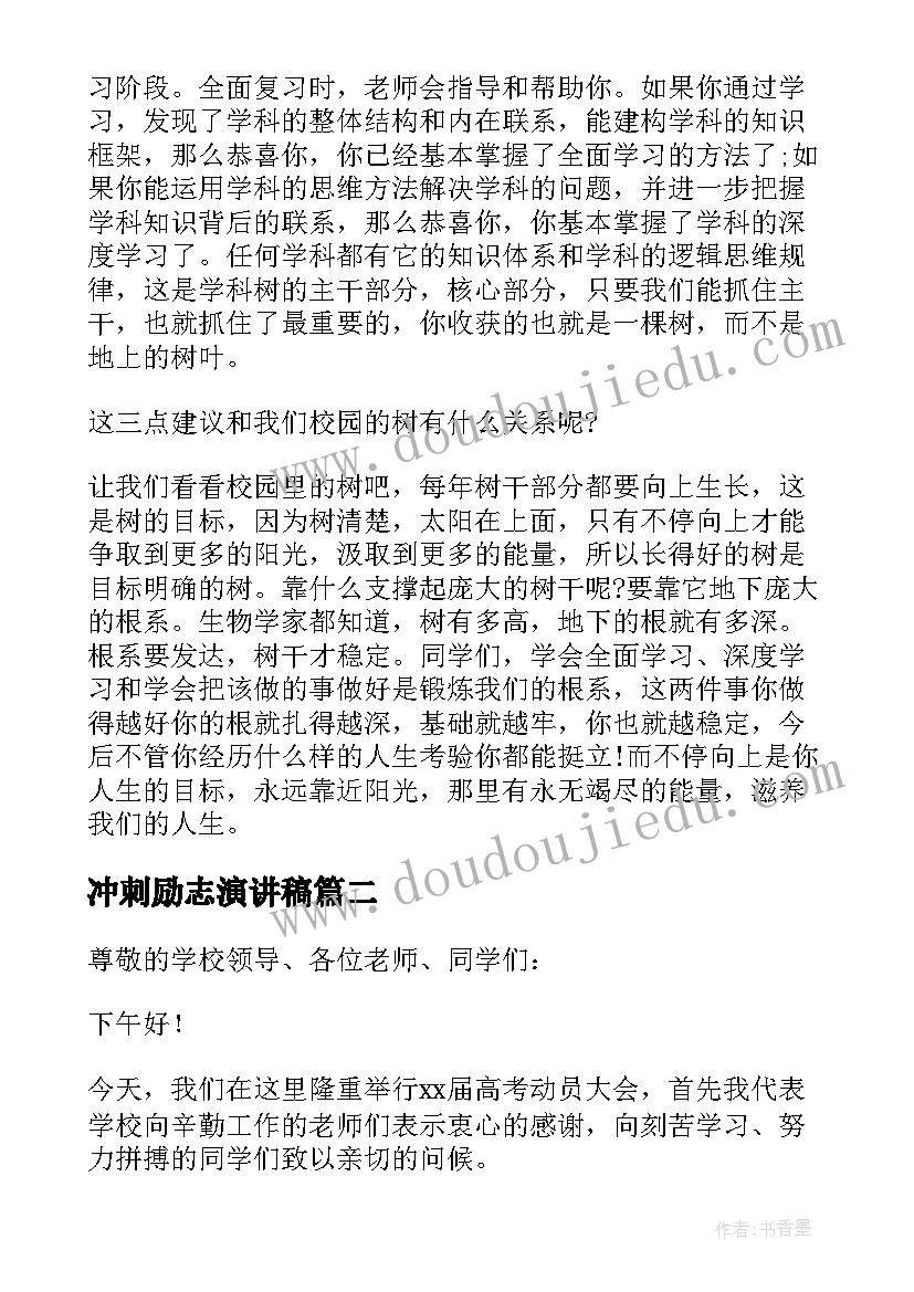 2023年冲刺励志演讲稿(实用6篇)