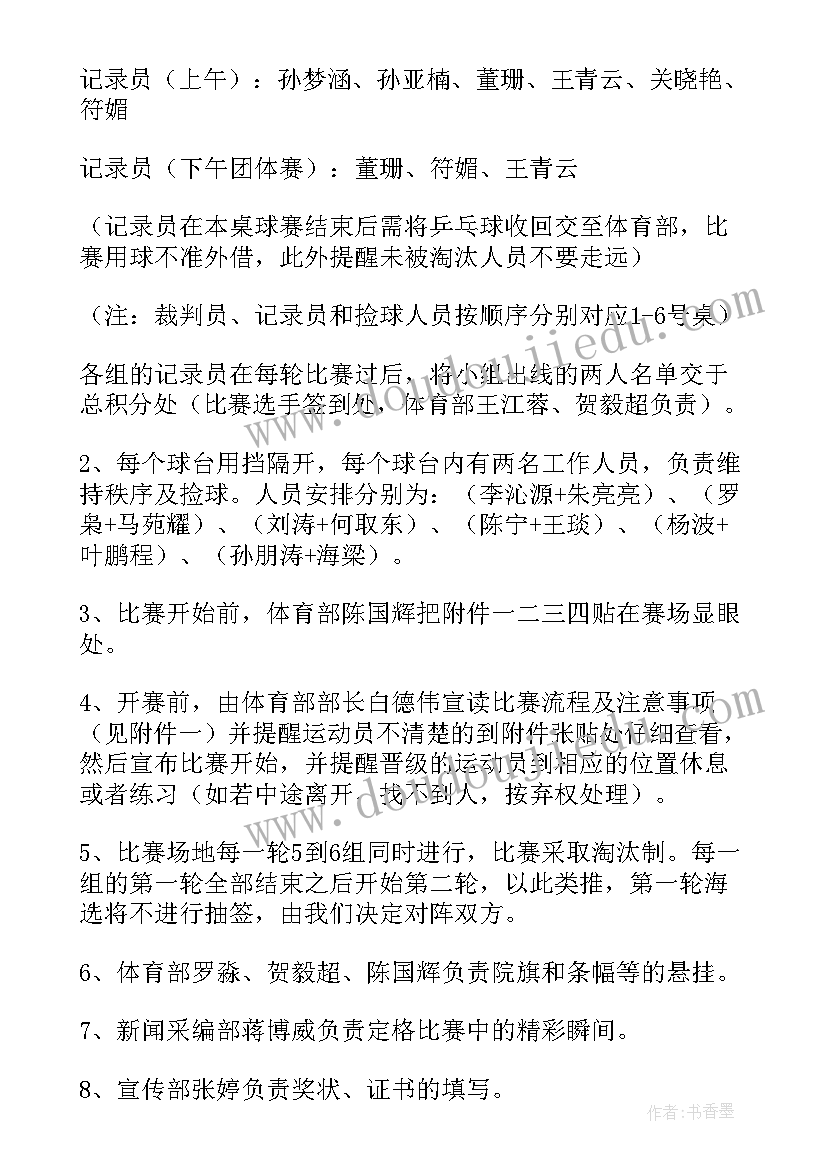 2023年乒乓球策划书活动目的(精选9篇)