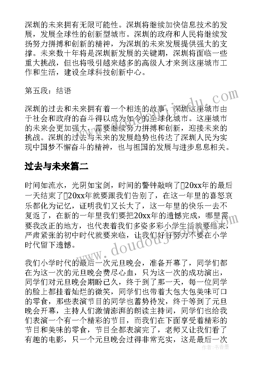 2023年过去与未来 深圳的过去和未来心得体会(精选7篇)