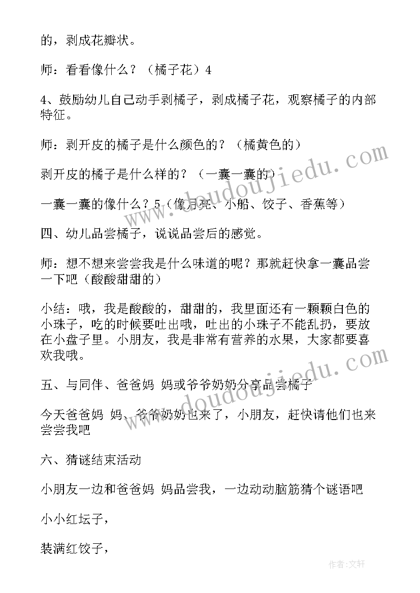 2023年小班科学剥橘子教学反思(优质5篇)