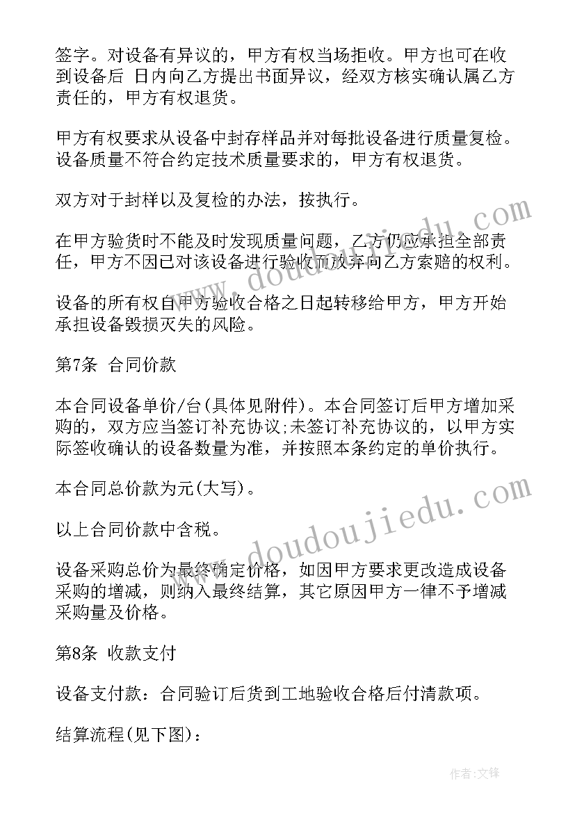 最新设备购销合同(优秀5篇)