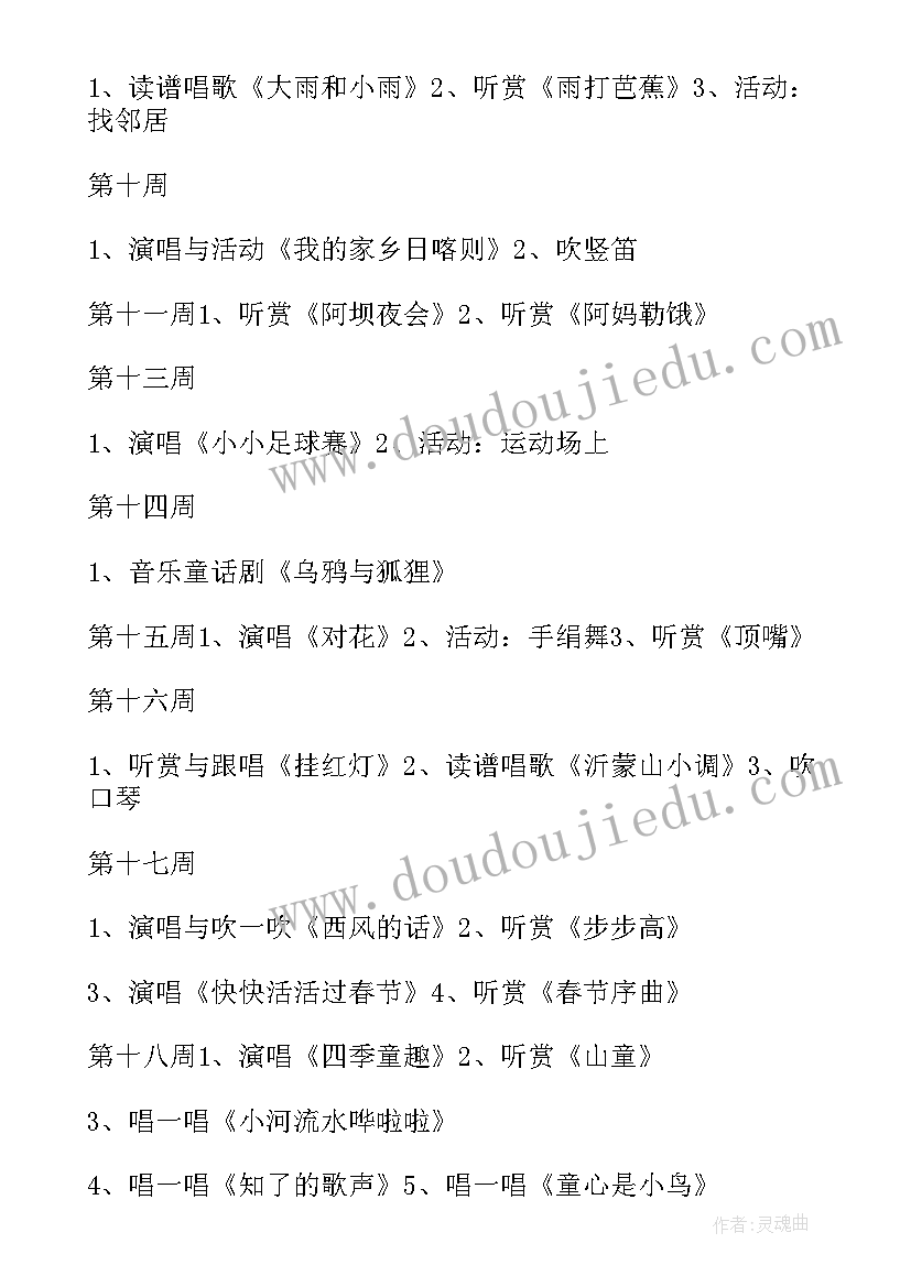 2023年四年级音乐教学工作计划人教版 四年级音乐教学计划(优秀8篇)