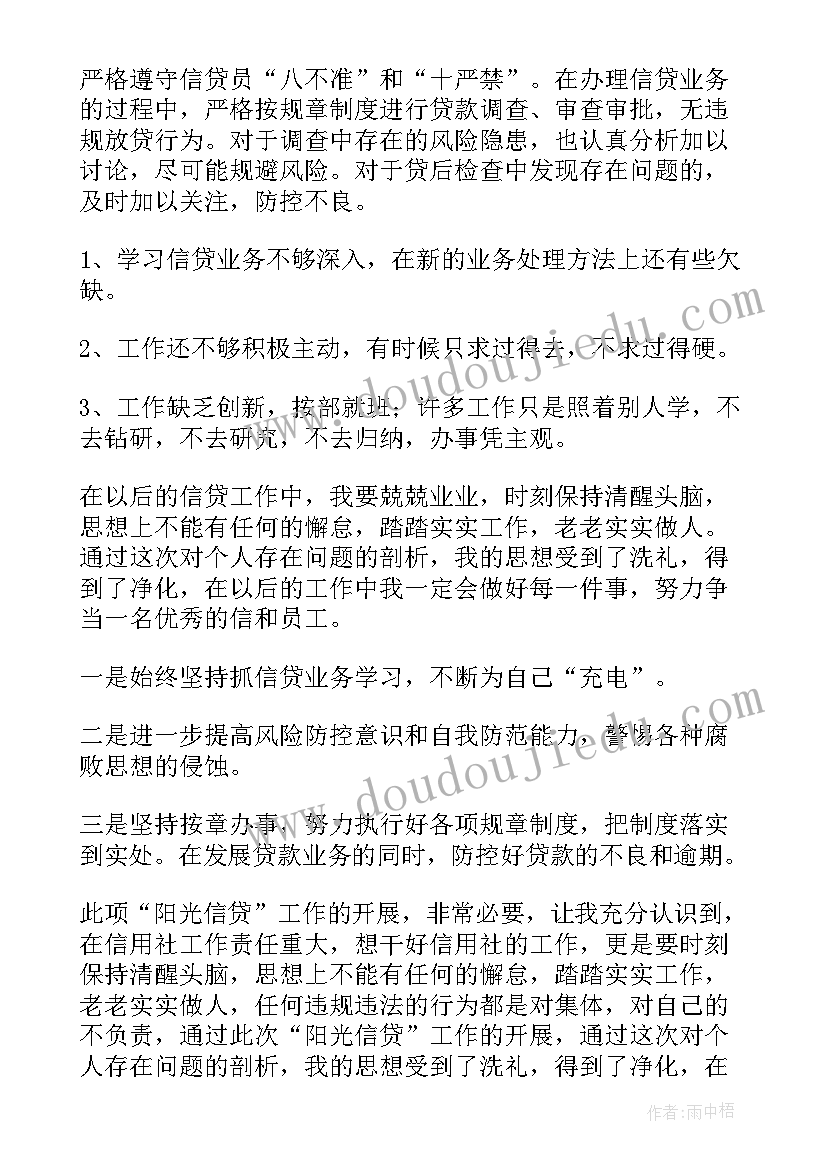 信贷自查整改报告(通用5篇)