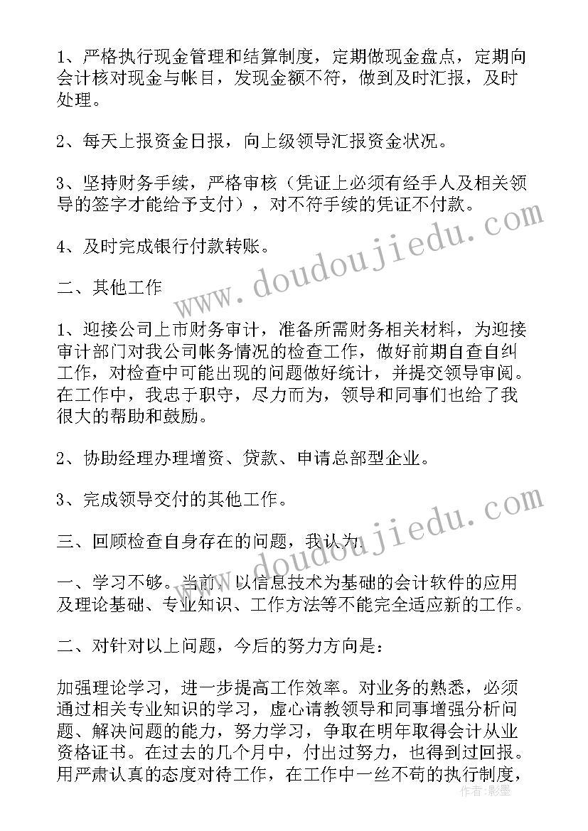 事业单位财务出纳个人年终总结报告(精选5篇)