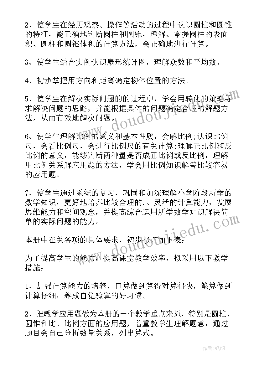 2023年小学数学老师教学计划(精选5篇)