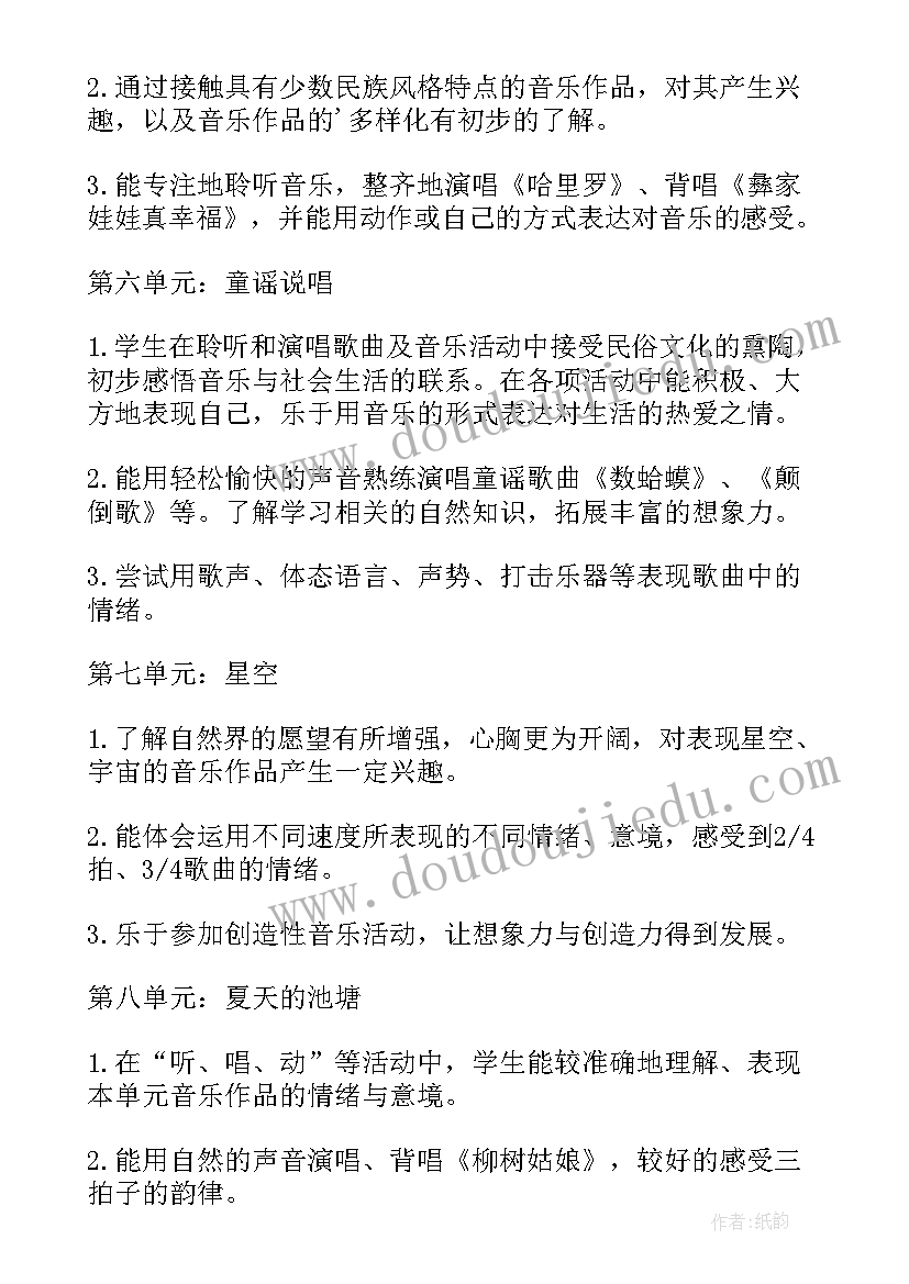 2023年初中音乐教学工作计划 一年级音乐下学期教学工作计划(汇总5篇)