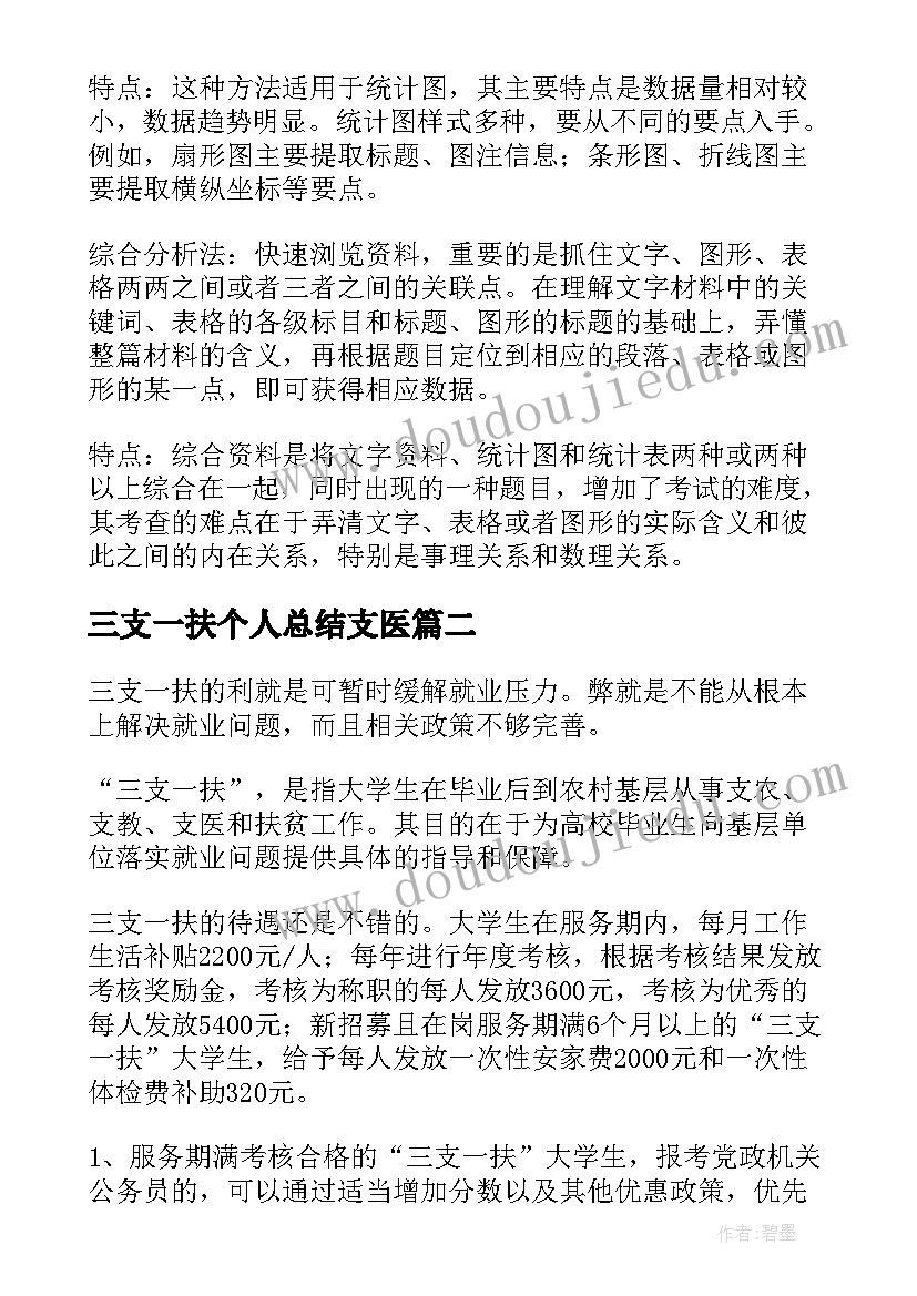 三支一扶个人总结支医 三支一扶的利弊(优秀5篇)