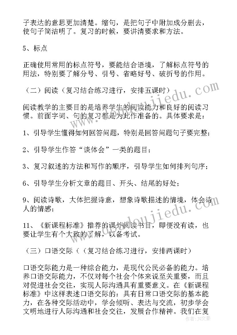 小学六年级语文听课心得(精选6篇)