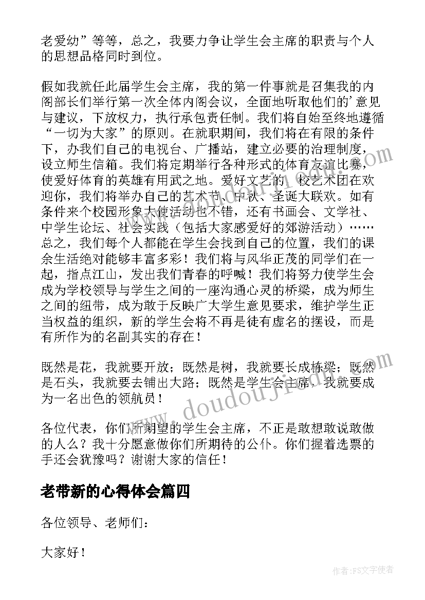 2023年老带新的心得体会 老带工作计划(通用10篇)