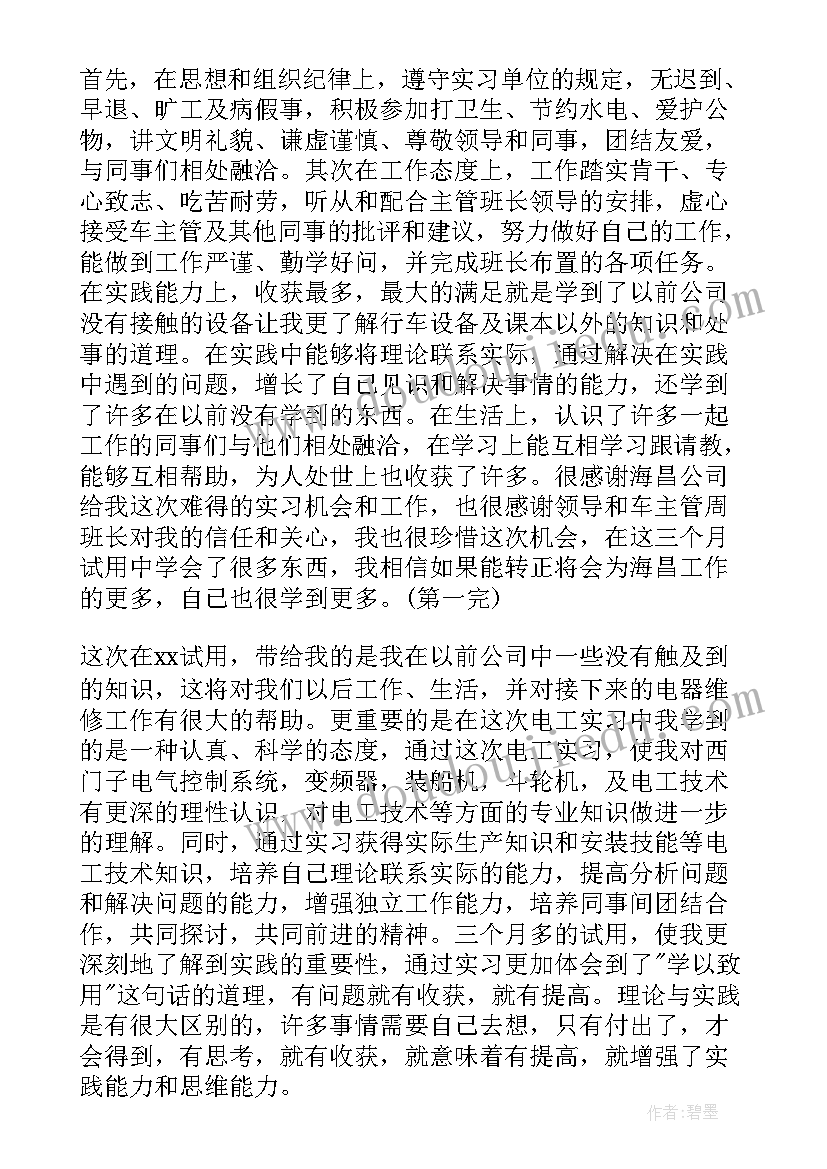 评技师个人总结(通用5篇)