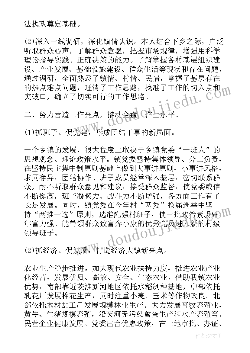 乡镇工作自我评价 乡镇党委书记自我鉴定书(精选5篇)