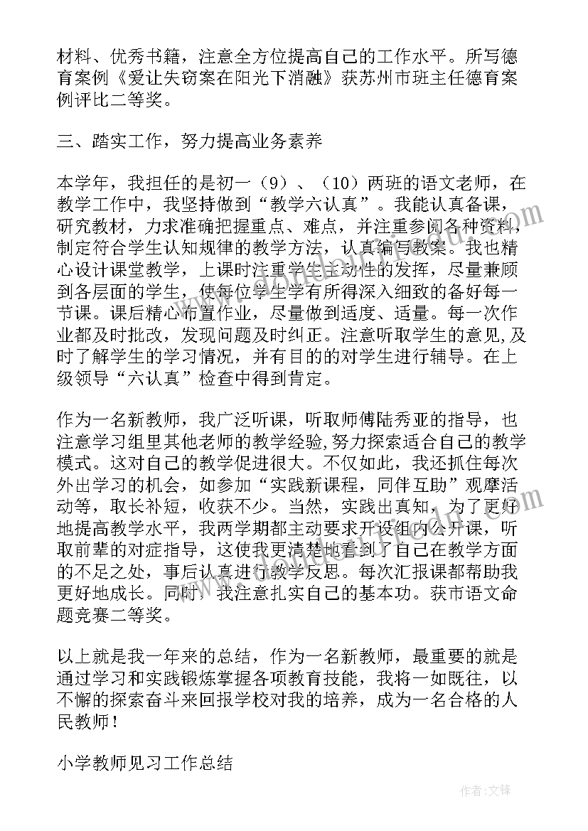 最新去小学见习的自我鉴定(优秀7篇)