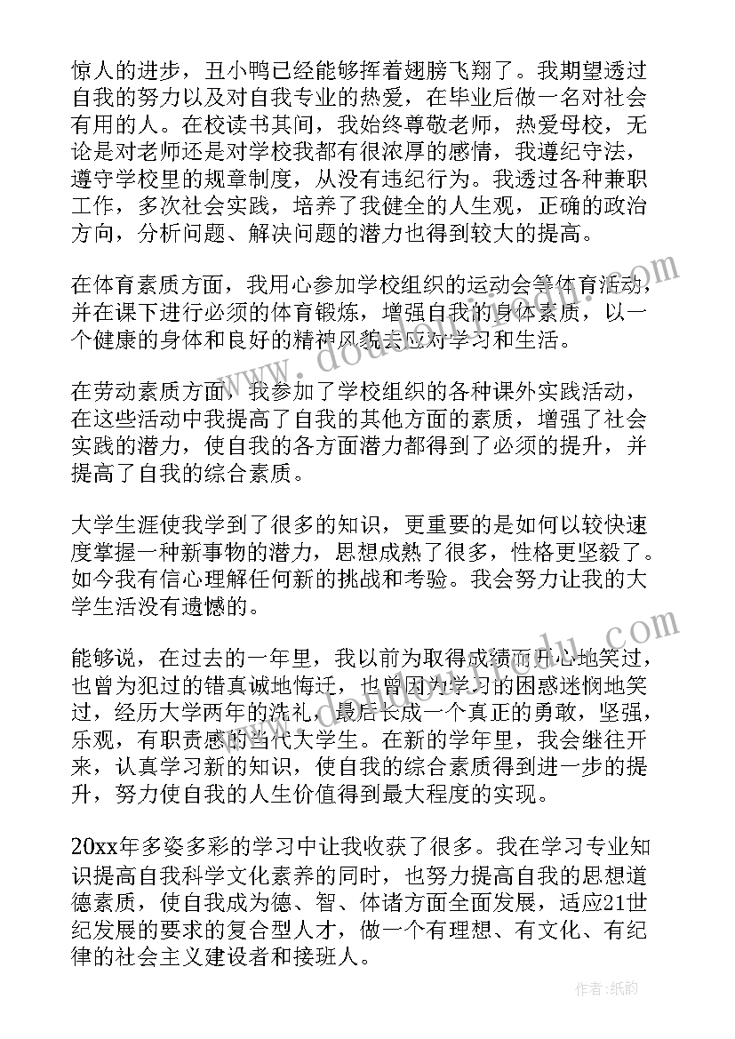 大学综测自我评价鉴定 大学学生综合测评自我总结(实用7篇)