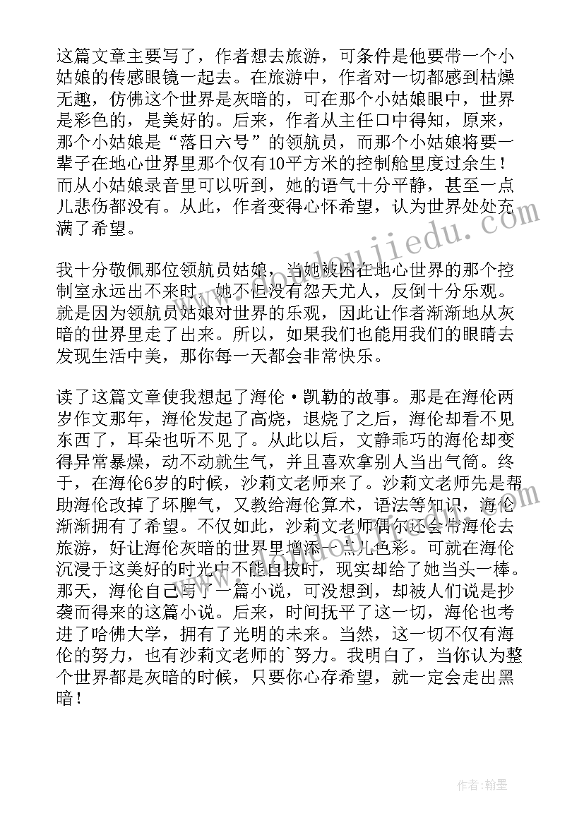 2023年带上她的眼睛读后感七百字(优质5篇)