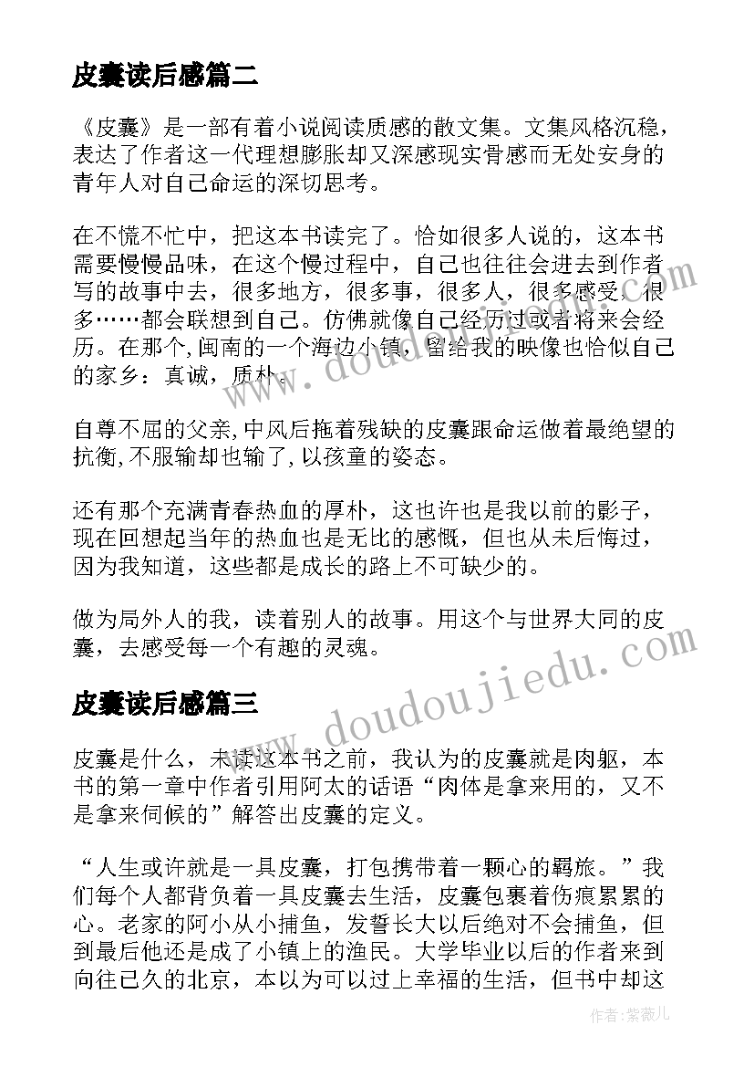 最新皮囊读后感(汇总5篇)