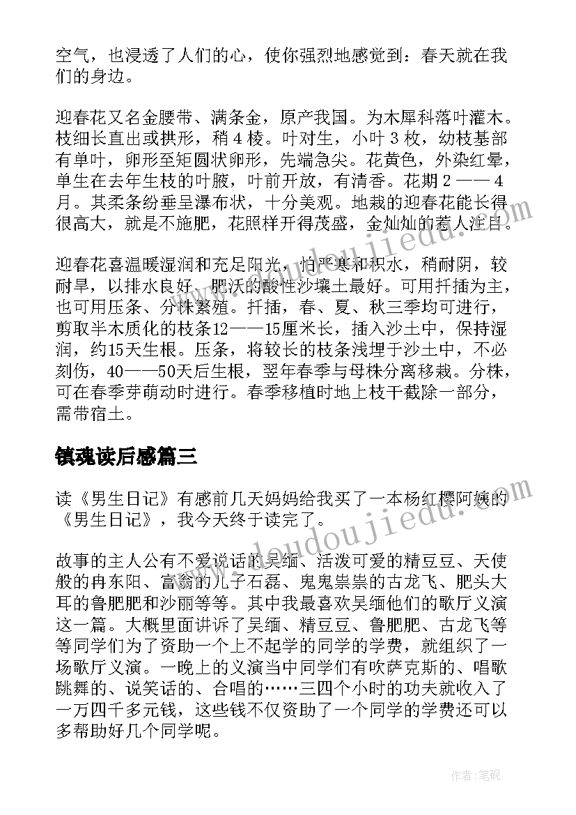 镇魂读后感(优秀8篇)