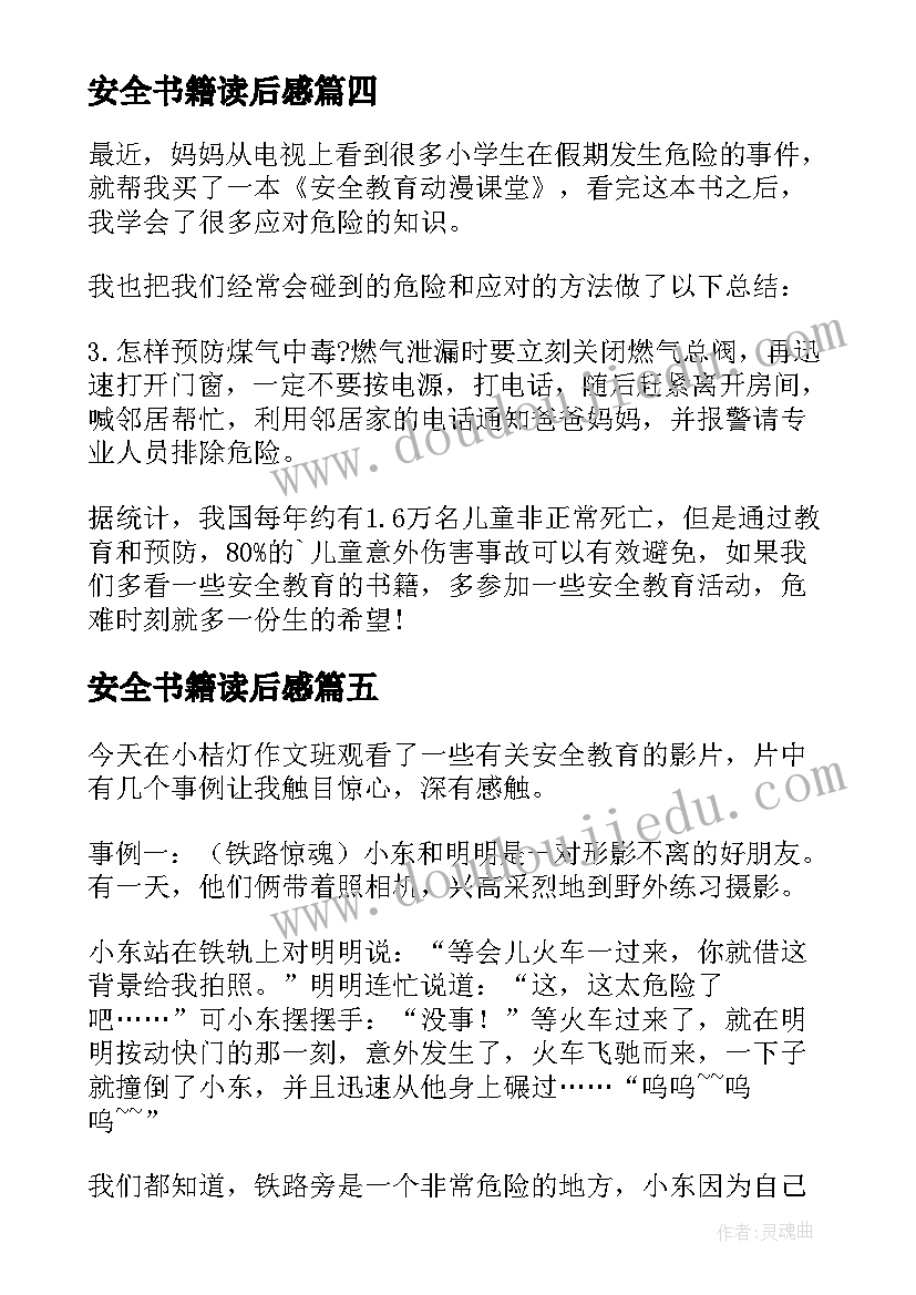 2023年安全书籍读后感(大全10篇)