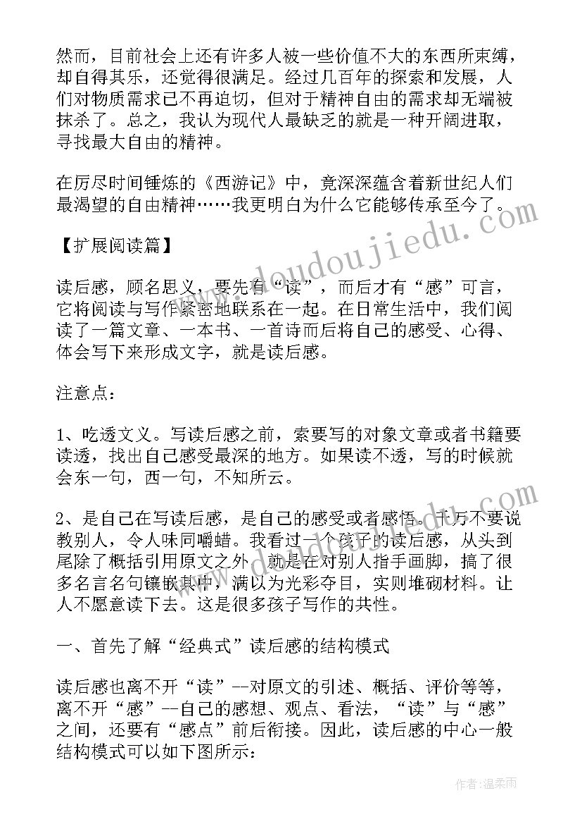 2023年西游日记读后感(大全5篇)