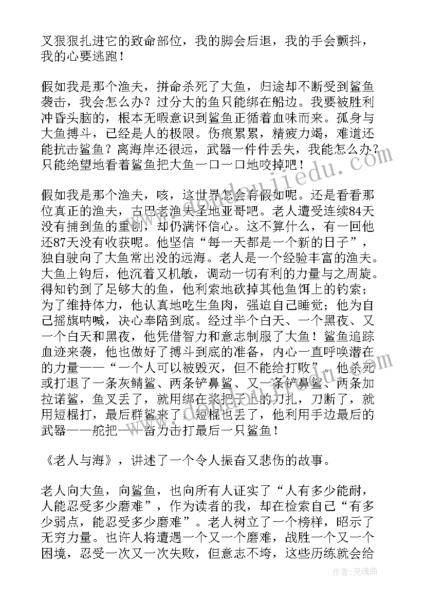 扶老人的意义 老人与海读后感(优质9篇)