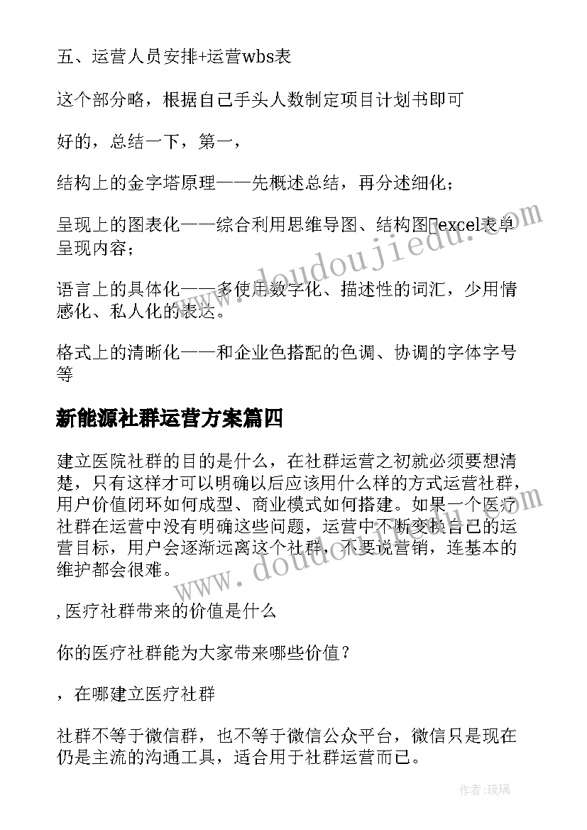 2023年新能源社群运营方案(模板5篇)