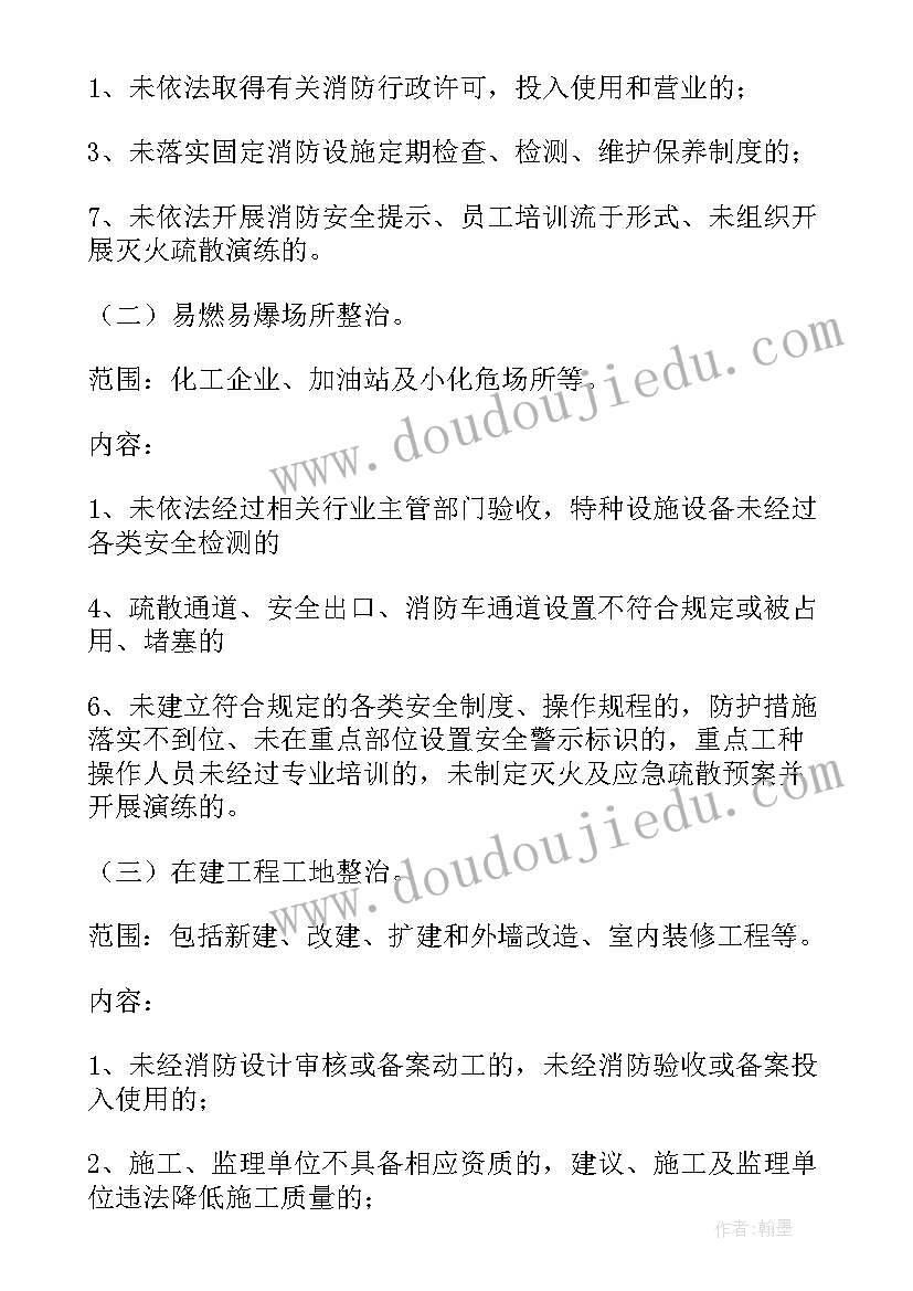 消防排查方案(精选5篇)