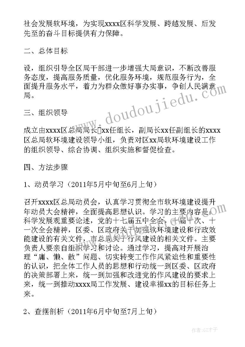 软环境建设的重要性 软环境建设工作方案(模板5篇)