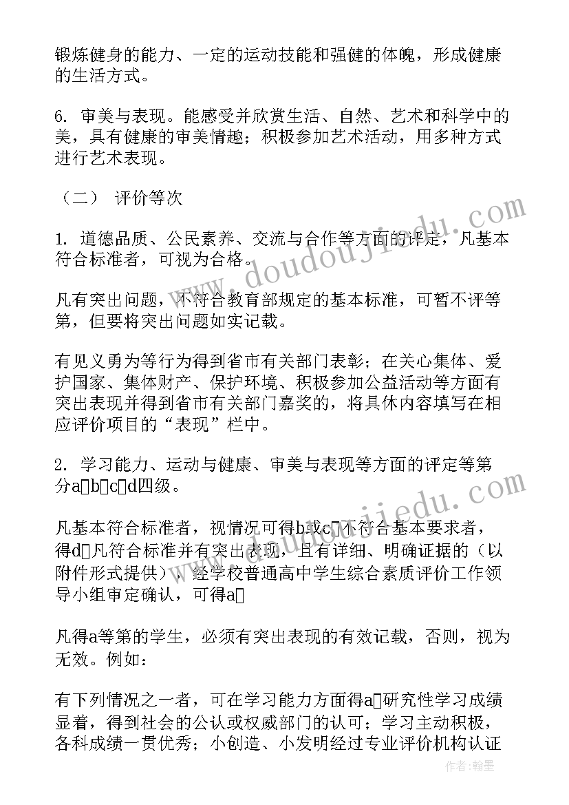 最新小学素质教育评价方案(通用5篇)