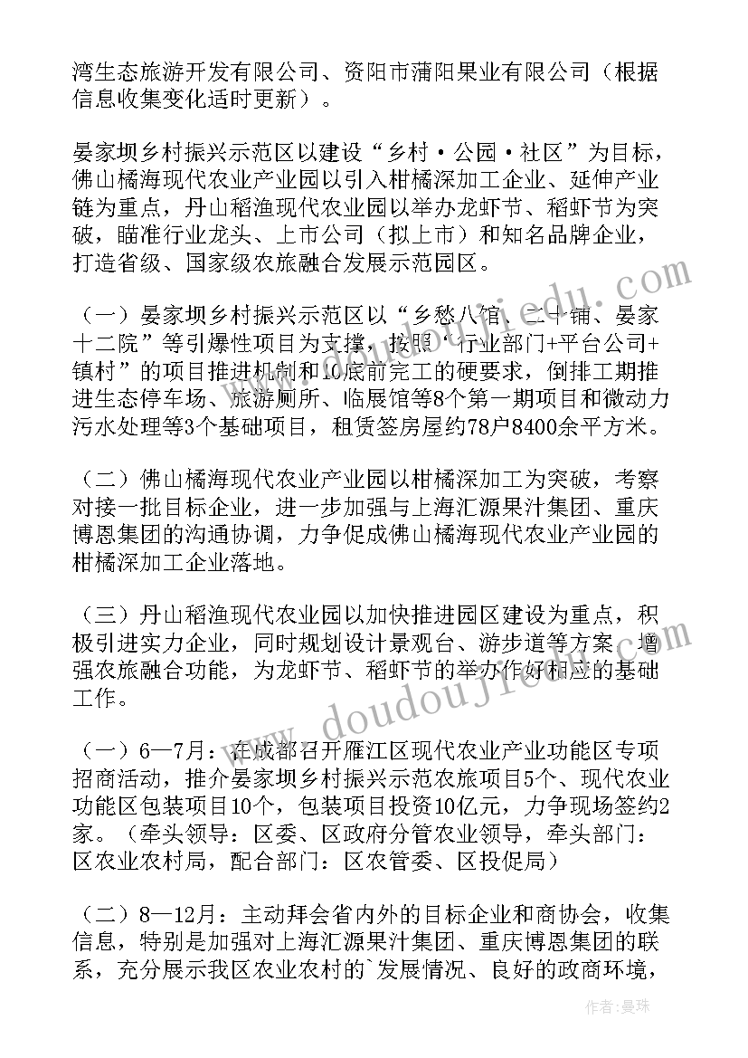 最新仙居招商运营方案下载(实用5篇)