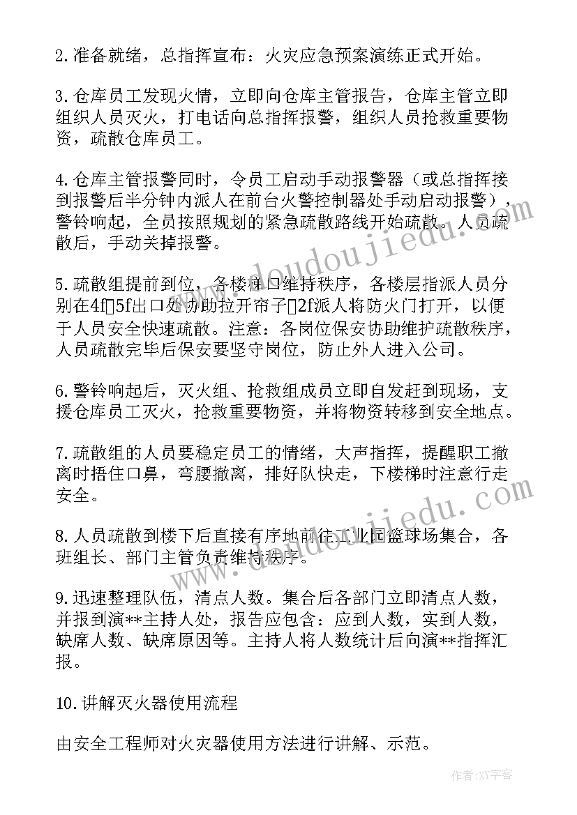 消防应急预案方案(实用10篇)