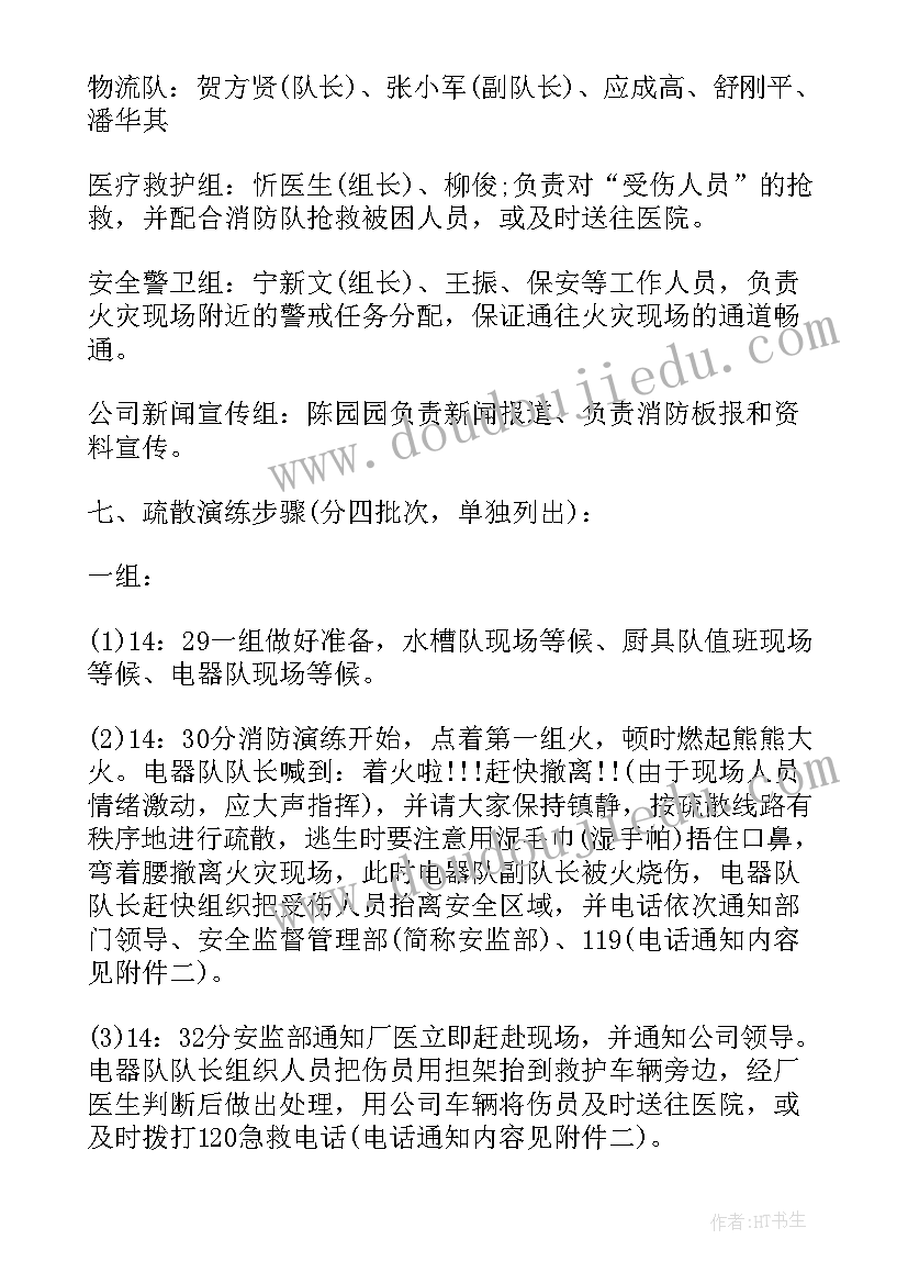 最新春季防火消防演练方案 消防防火安全逃生演练实施方案(优秀5篇)