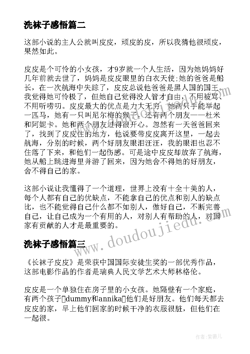 2023年洗袜子感悟(精选7篇)