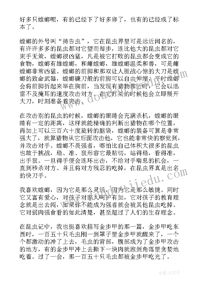 读后感手抄报开 昆虫记读后感手抄报(实用5篇)