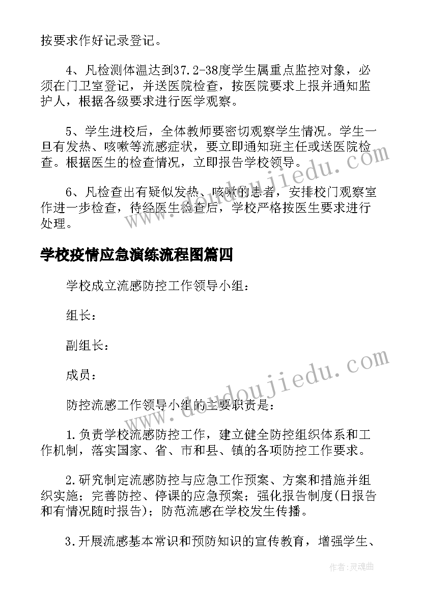 最新学校疫情应急演练流程图 学校疫情防控应急演练方案及流程(实用5篇)