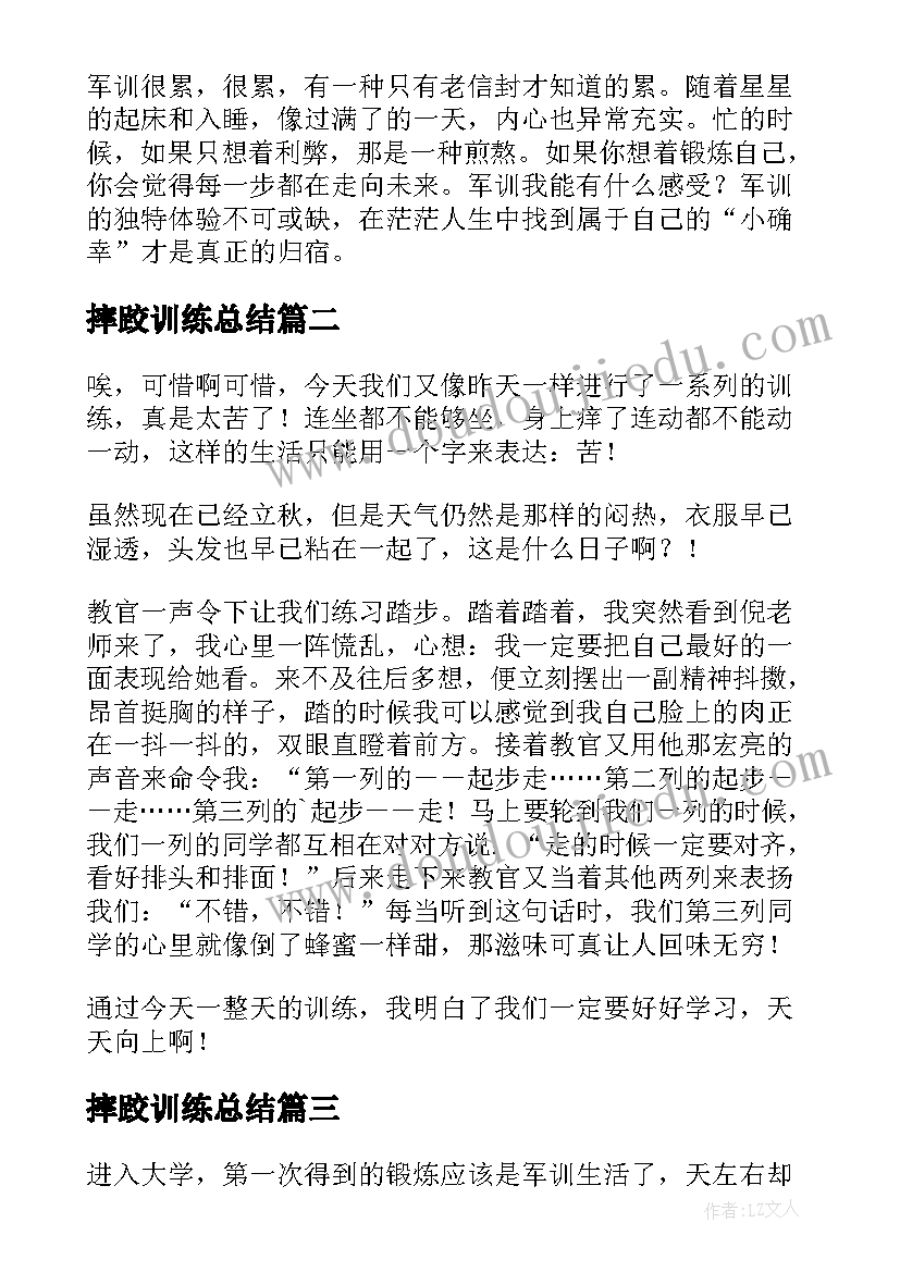 最新摔跤训练总结(大全5篇)