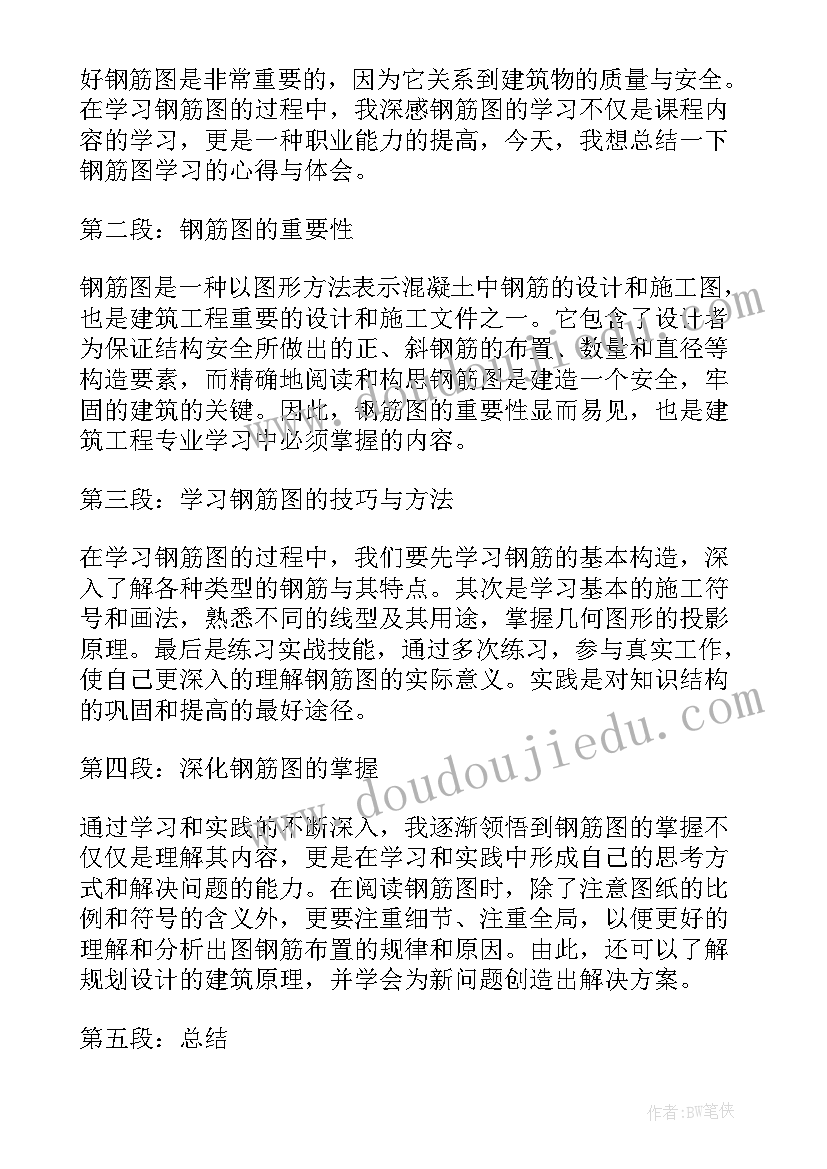 最新钢筋师傅心得体会总结(通用5篇)