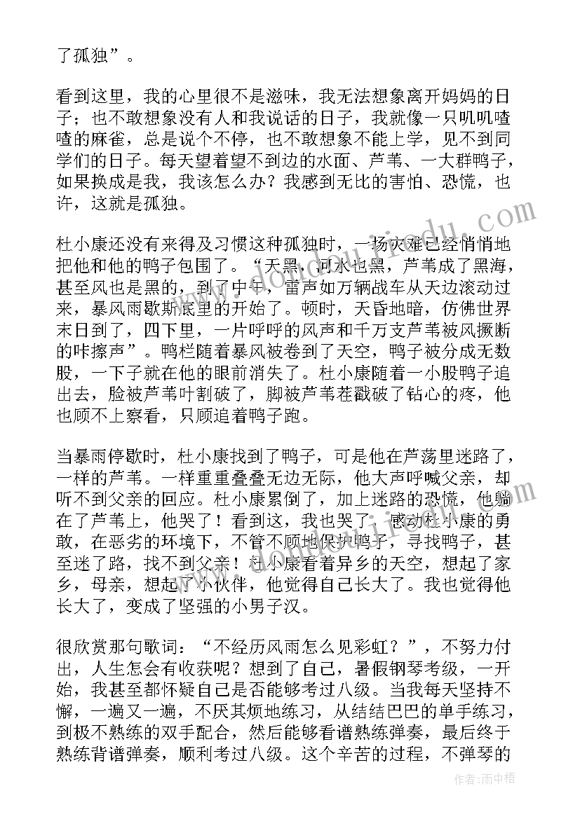 深时之旅读后感 孤独之旅读后感(优秀5篇)