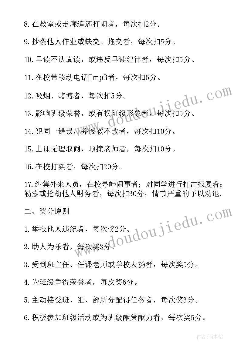 2023年德育考核方案汇编(通用5篇)