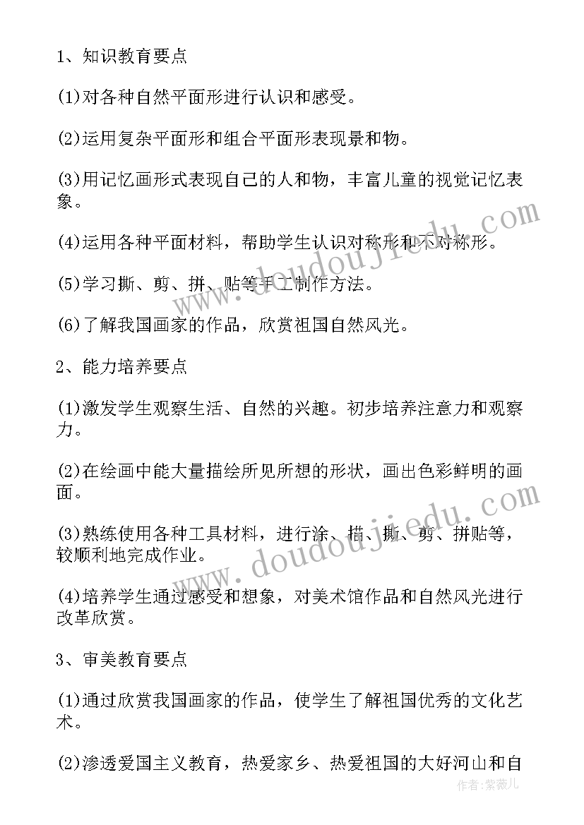 一二年级美术工作总结(大全5篇)