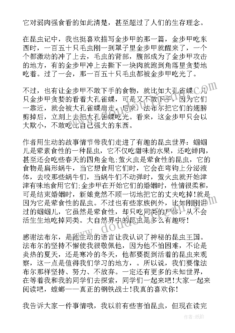 2023年读后感手帐排版 昆虫记读后感手抄报(优质5篇)