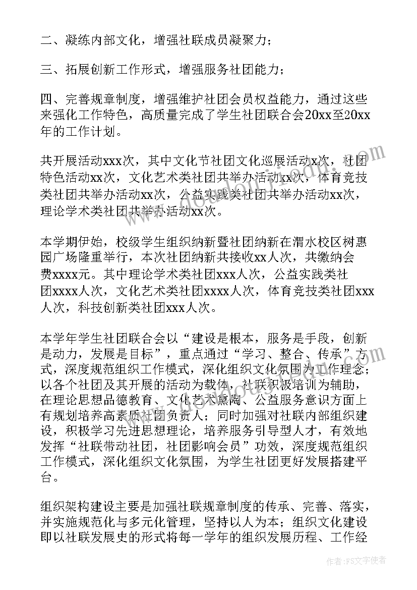 最新社团联合会代表发言(模板5篇)