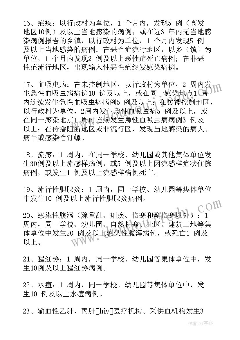 最新传染病报告制度(优秀6篇)