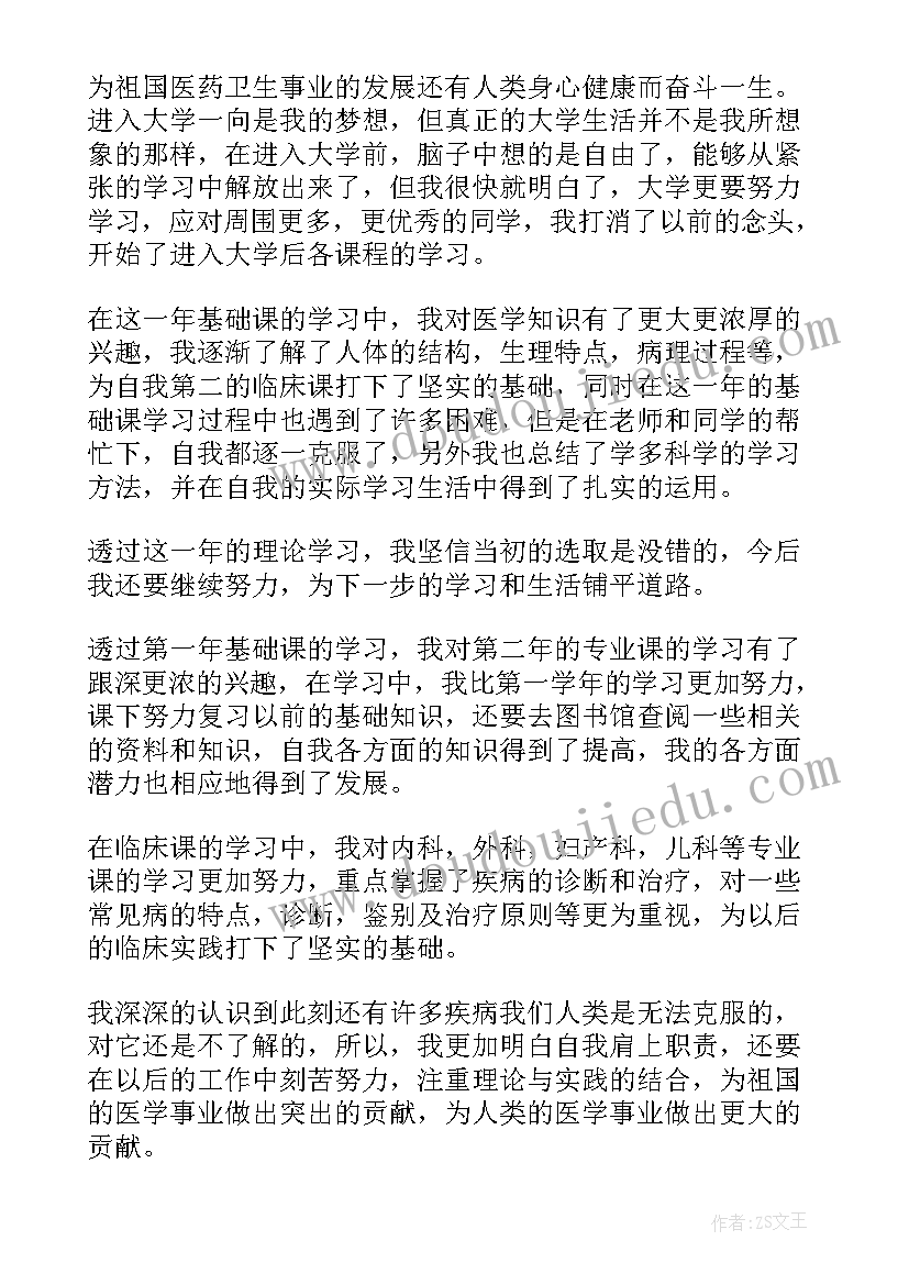 最新医学生学生鉴定表自我鉴定(模板6篇)