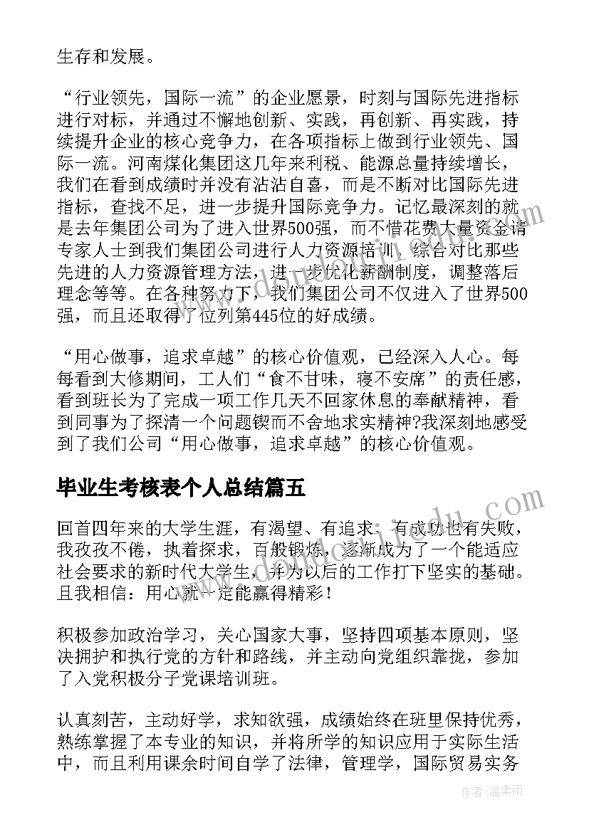 2023年毕业生考核表个人总结 高校毕业生自我鉴定(通用10篇)