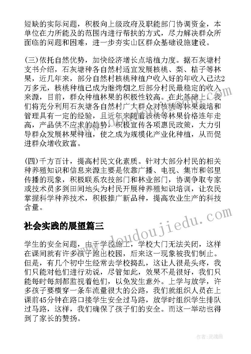 社会实践的展望 新农村现状与未来寒假社会实践报告(大全5篇)