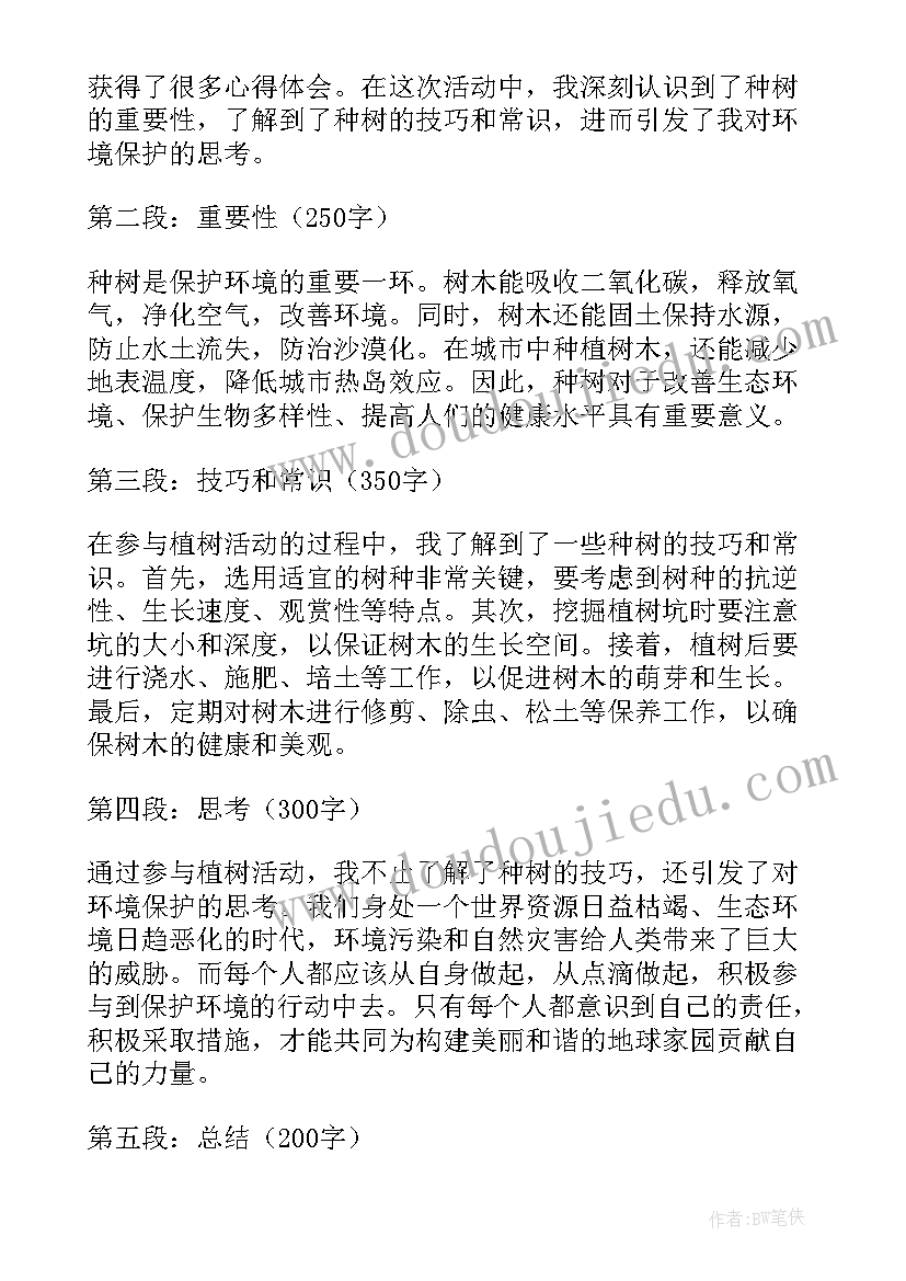 种树实训报告(优秀7篇)