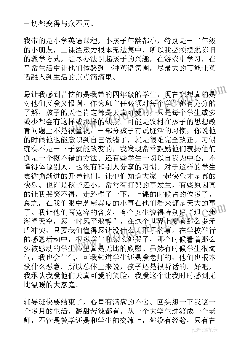 辅导班老师述职述廉报告 启航暑假辅导班老师述职报告(大全5篇)