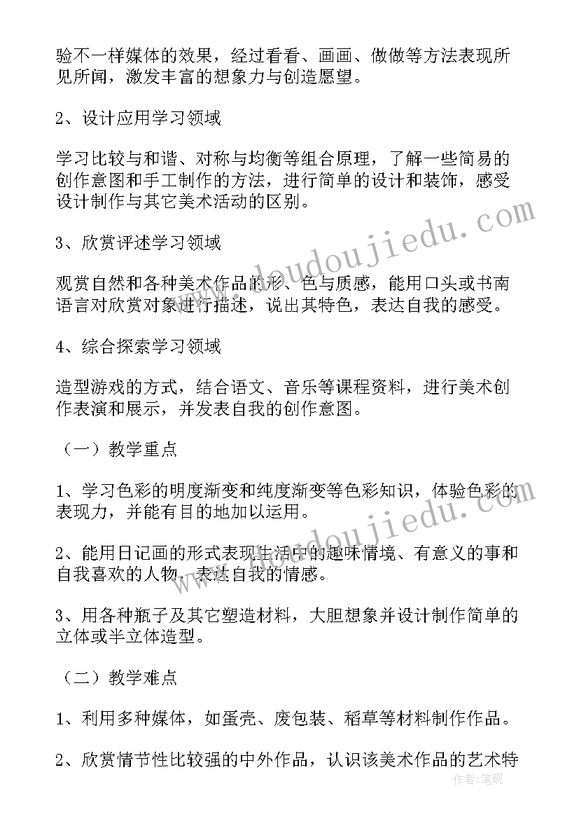 2023年小学美术支教教学工作计划(通用7篇)